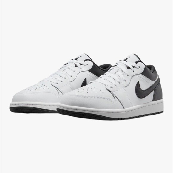 Air Jordan 1 Low White Black Panda Mens 9.5 Retro Basketball Sneakers main image 5